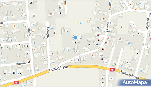 Świerklaniec, Główna, 7, mapa Świerklaniec