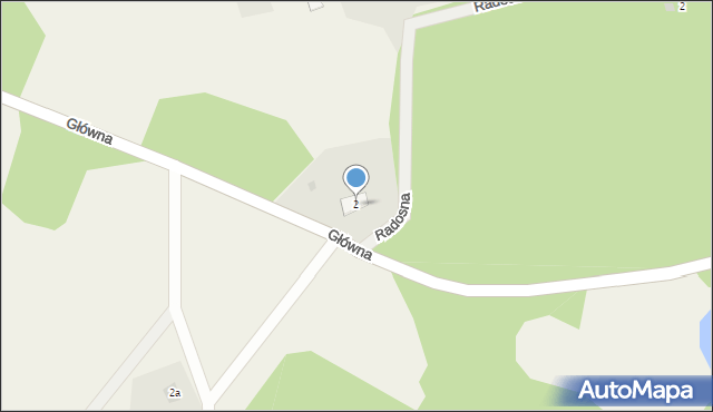 Szczodrowo, Główna, 2, mapa Szczodrowo