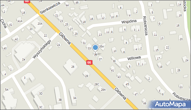 Szepietowo, Główna, 35, mapa Szepietowo