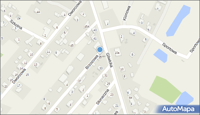 Taciszów, Gliwicka, 35, mapa Taciszów