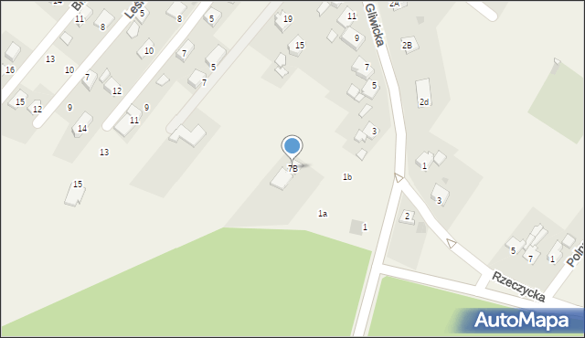 Taciszów, Gliwicka, 7B, mapa Taciszów