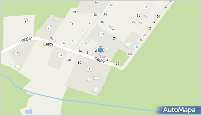 Tanina, Głąby, 12, mapa Tanina