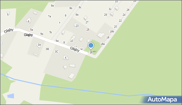 Tanina, Głąby, 16, mapa Tanina