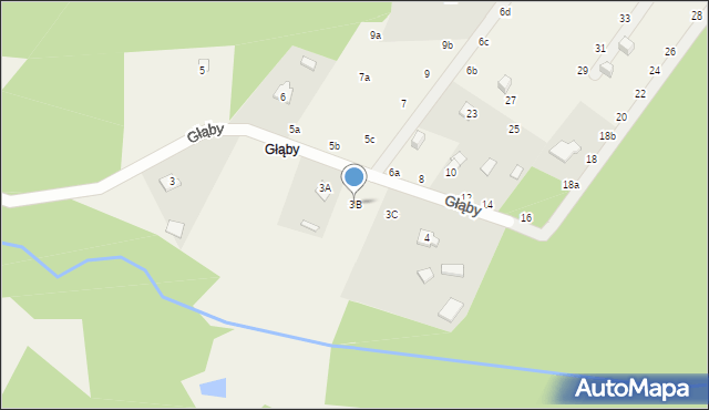 Tanina, Głąby, 3B, mapa Tanina