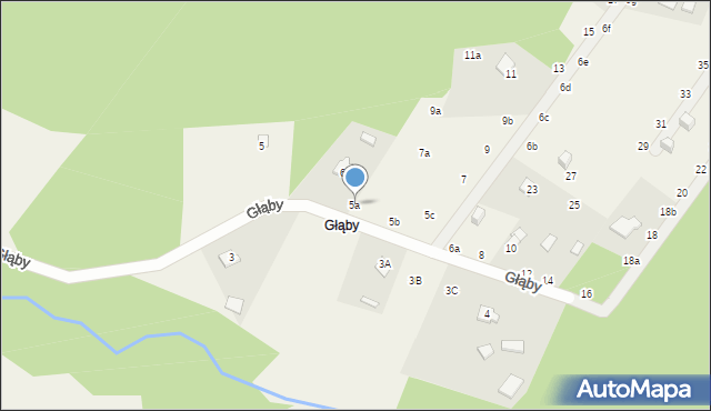 Tanina, Głąby, 5a, mapa Tanina