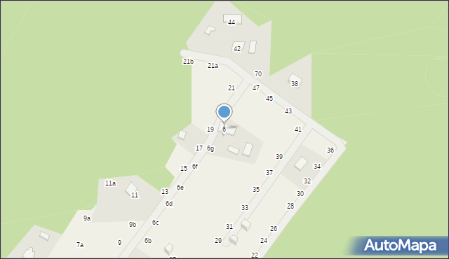 Tanina, Głąby, 6, mapa Tanina
