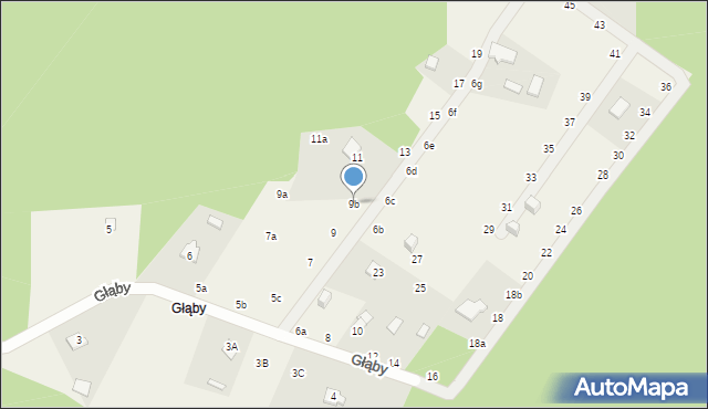 Tanina, Głąby, 9b, mapa Tanina