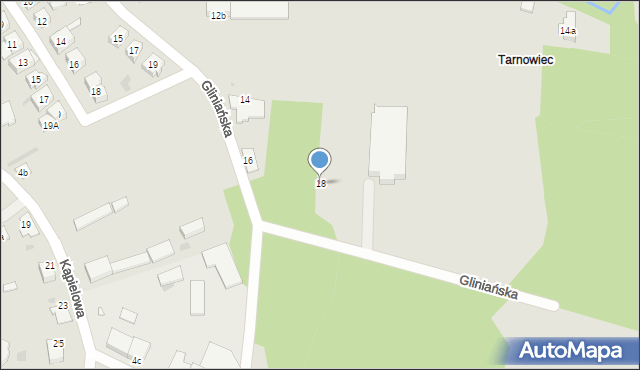 Tarnów, Gliniańska, 18, mapa Tarnów