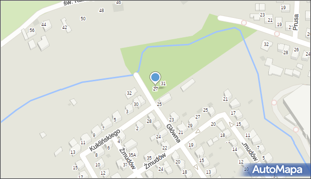 Tarnów, Główna, 27, mapa Tarnów