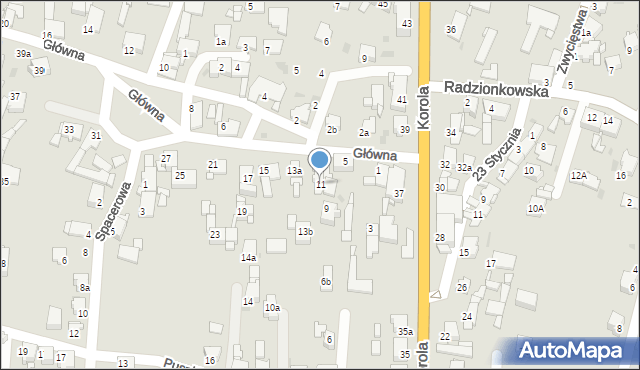 Tarnowskie Góry, Główna, 11, mapa Tarnowskie Góry