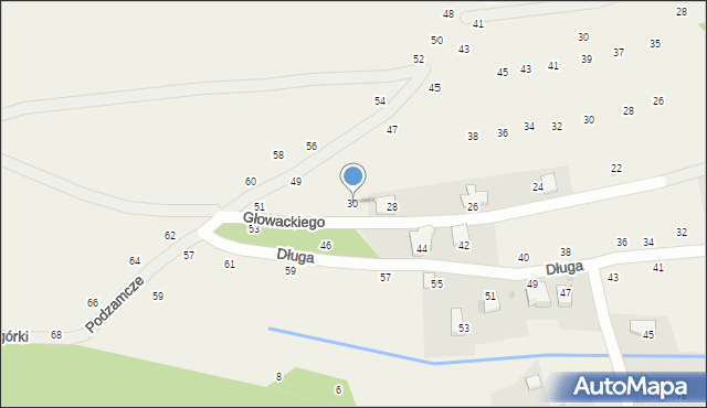Tenczynek, Głowackiego Bartosza, 30, mapa Tenczynek
