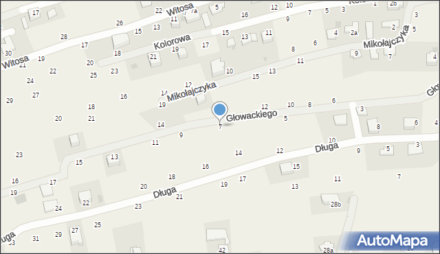 Tenczynek, Głowackiego Bartosza, 7, mapa Tenczynek