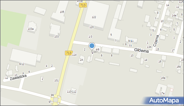 Tomaszów Mazowiecki, Główna, 4, mapa Tomaszów Mazowiecki