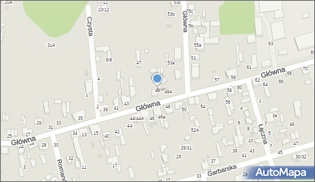 Tomaszów Mazowiecki, Główna, 49, mapa Tomaszów Mazowiecki