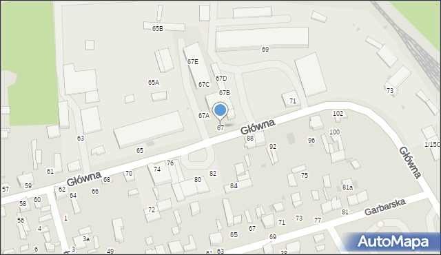 Tomaszów Mazowiecki, Główna, 67, mapa Tomaszów Mazowiecki