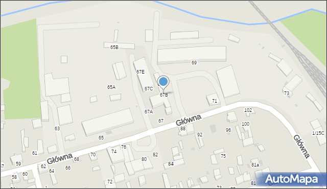 Tomaszów Mazowiecki, Główna, 67B, mapa Tomaszów Mazowiecki