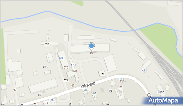 Tomaszów Mazowiecki, Główna, 69, mapa Tomaszów Mazowiecki