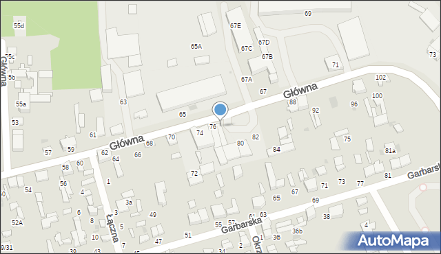 Tomaszów Mazowiecki, Główna, 78, mapa Tomaszów Mazowiecki