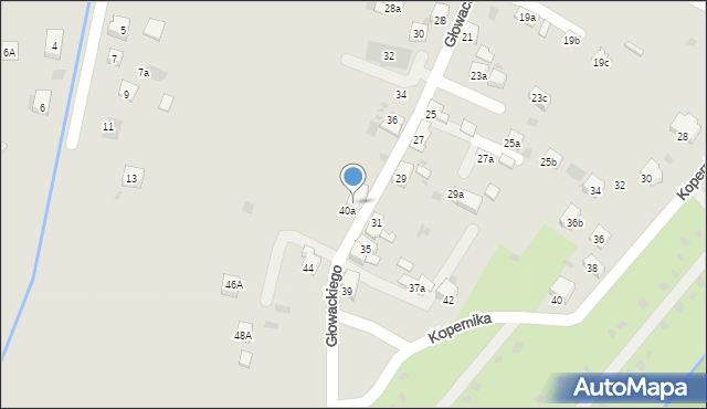Trzebinia, Głowackiego, 42, mapa Trzebinia
