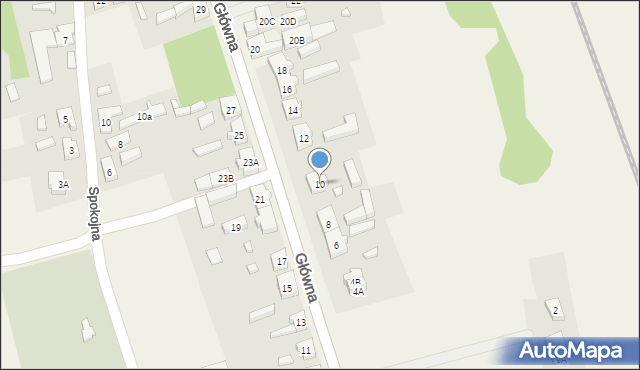 Trzebiszewo, Główna, 10, mapa Trzebiszewo