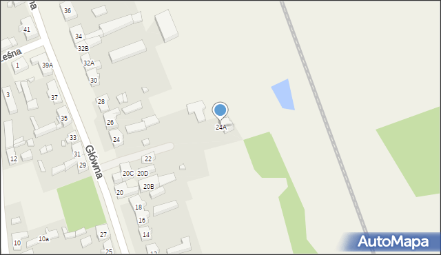Trzebiszewo, Główna, 24A, mapa Trzebiszewo