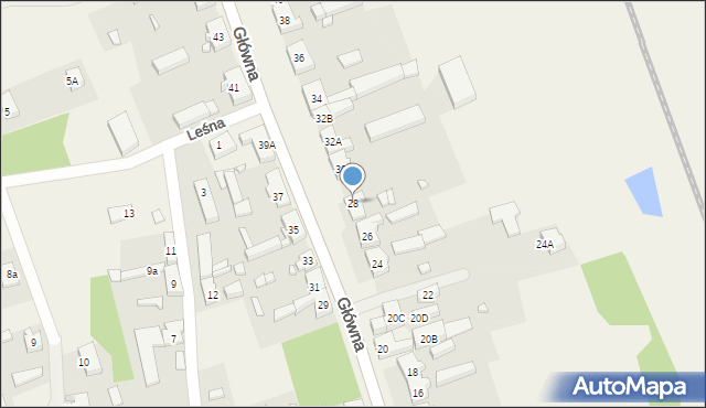 Trzebiszewo, Główna, 28, mapa Trzebiszewo