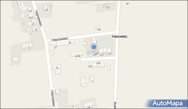 Tworków, Główna, 118, mapa Tworków