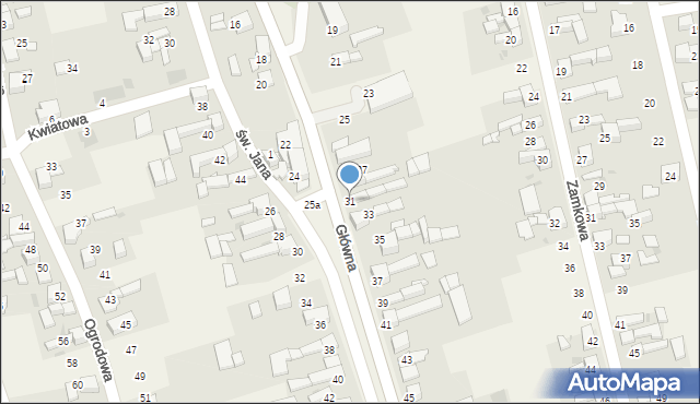 Tworków, Główna, 31, mapa Tworków