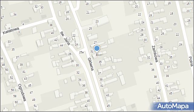 Tworków, Główna, 33, mapa Tworków