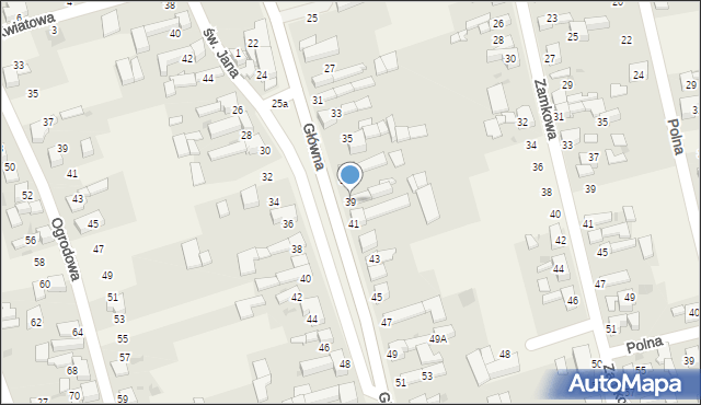Tworków, Główna, 39, mapa Tworków