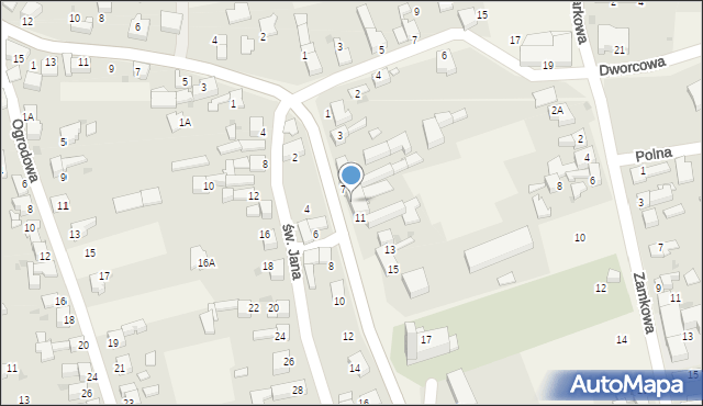 Tworków, Główna, 9, mapa Tworków