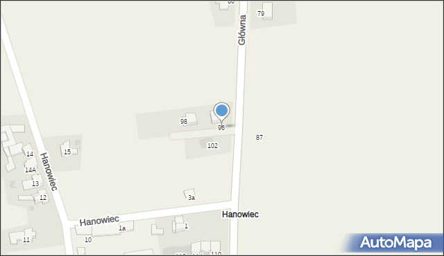 Tworków, Główna, 96, mapa Tworków
