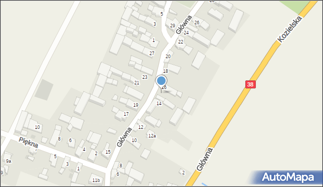 Ucieszków, Główna, 16a, mapa Ucieszków