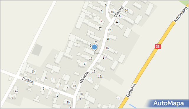 Ucieszków, Główna, 19a, mapa Ucieszków