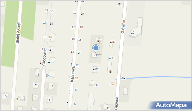 Ustanów, Główna, 43l, mapa Ustanów