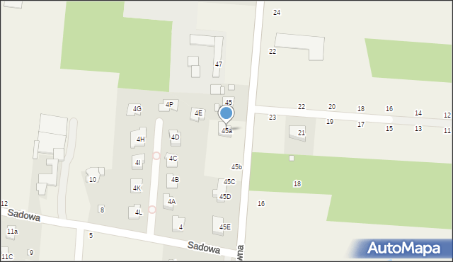 Ustanów, Główna, 45a, mapa Ustanów