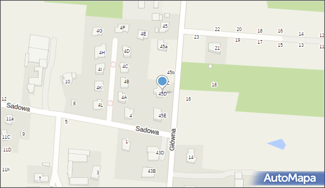 Ustanów, Główna, 45D, mapa Ustanów