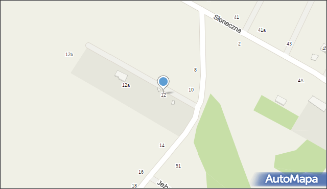 Wągrodno, Główna, 12, mapa Wągrodno