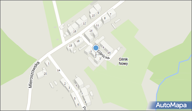 Wałbrzych, Glinicka, 2, mapa Wałbrzycha