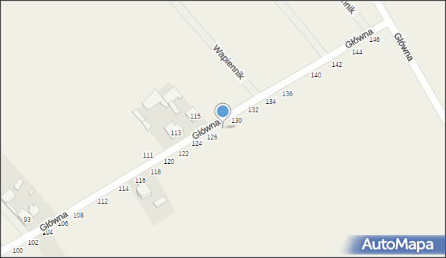 Wapiennik, Główna, 128, mapa Wapiennik
