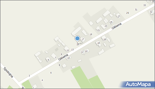 Wapiennik, Główna, 15, mapa Wapiennik