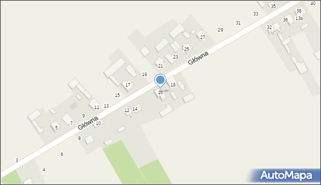 Wapiennik, Główna, 16, mapa Wapiennik