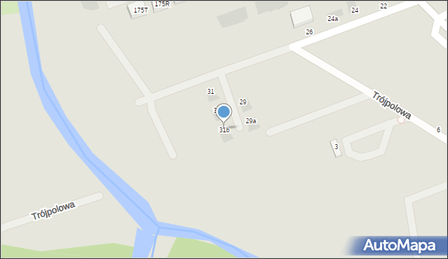 Warszawa, Glebowa, 31b, mapa Warszawy