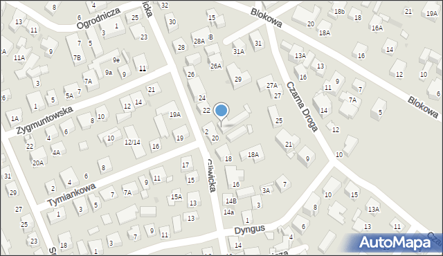 Warszawa, Gliwicka, 20b, mapa Warszawy