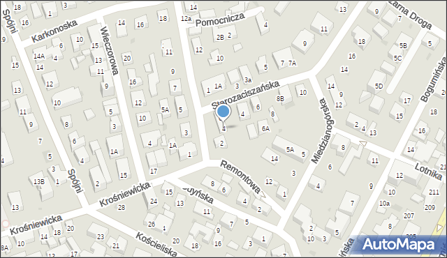 Warszawa, Gliwicka, 4, mapa Warszawy