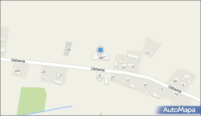 Wąsice, Główna, 14a, mapa Wąsice