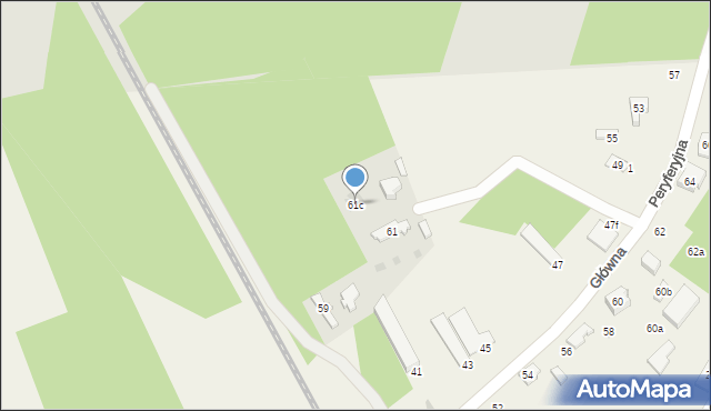 Wąwał, Główna, 61c, mapa Wąwał