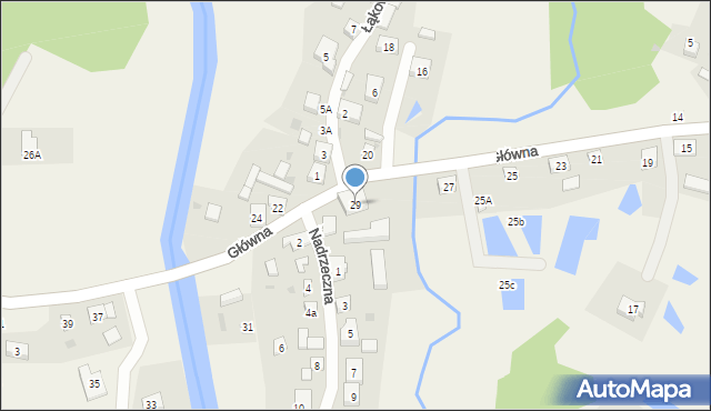 Wda, Główna, 29, mapa Wda