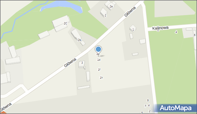 Widzino, Główna, 1c, mapa Widzino