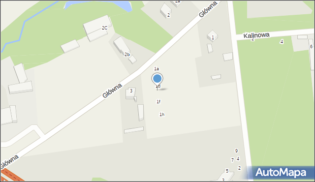 Widzino, Główna, 1e, mapa Widzino